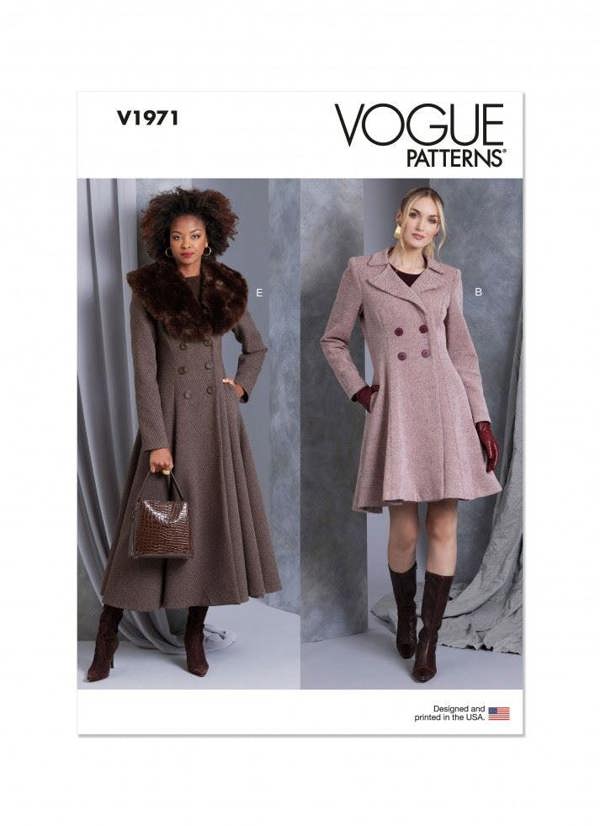 Vogue Sewing Pattern 1971, Coats for Women, H5 (6-8-10-12-14) - Easy