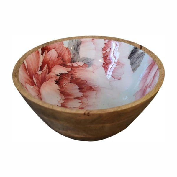 Artisan Furniture Pink Floral Bowl Set of 2
