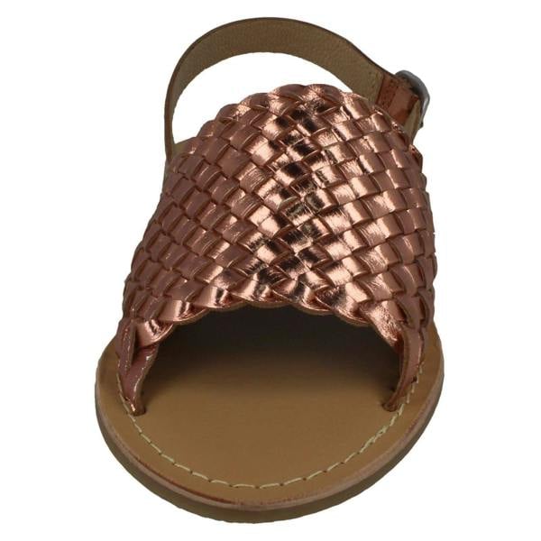 Leather Collection Ladies Leather Collection Weave Vamp Sandals F00188