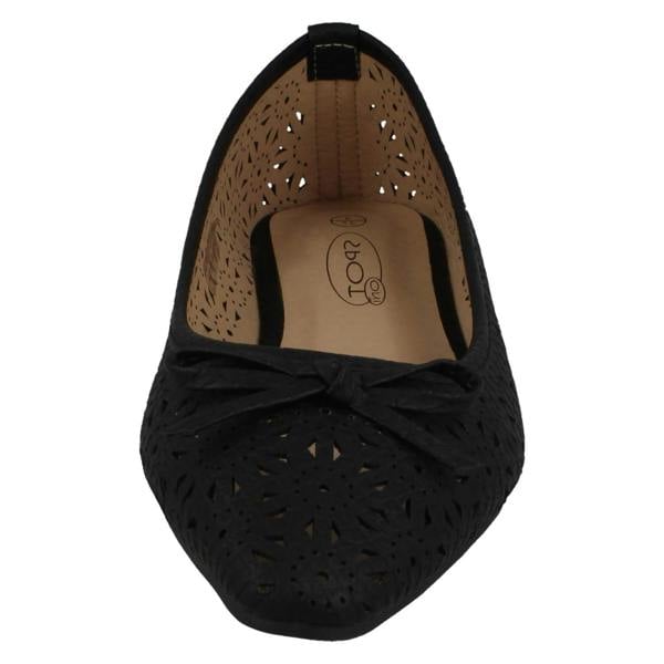 Spot On Ladies Spot On Ballerina Flat Shoes F80460