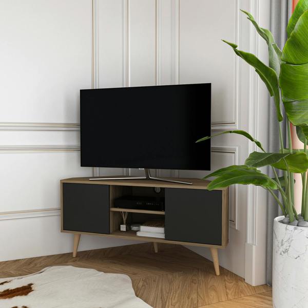 Decorotika Lesson Corner TV Stand TV Unit TV Cabinet for TVs up to 55"