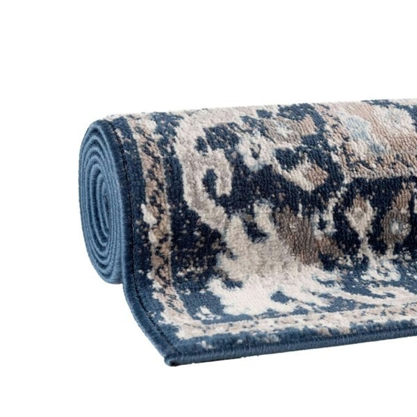 Living Room Oriental Rug in Blue