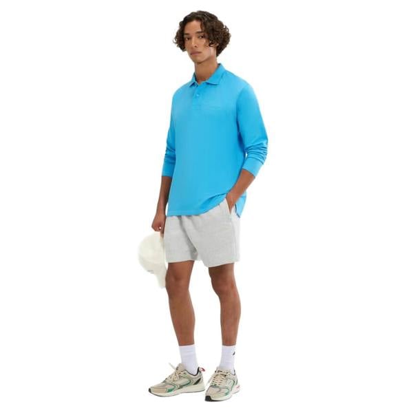 Ellesse Mens Nerola Long-Sleeved Polo Shirt - Blue - 