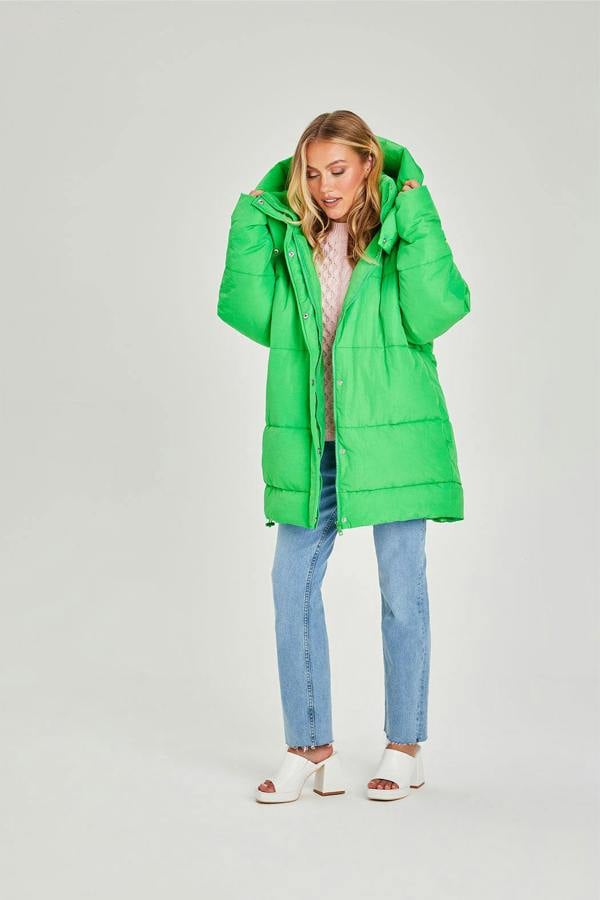 Urban Bliss Bright Green Puffer Jacket