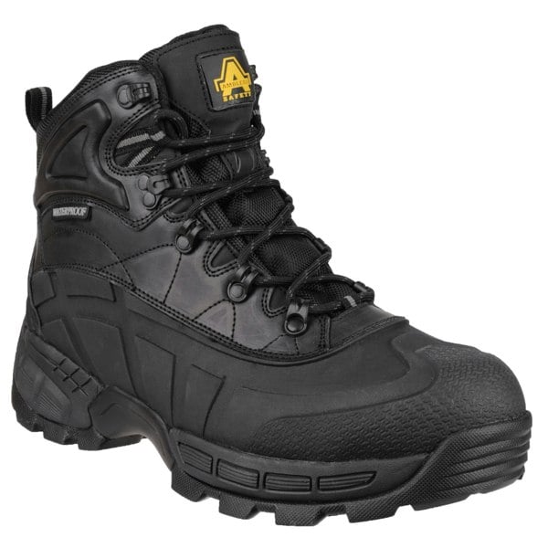 Amblers Mens FS430 Orca S3 Waterproof Leather Safety Boots - Black