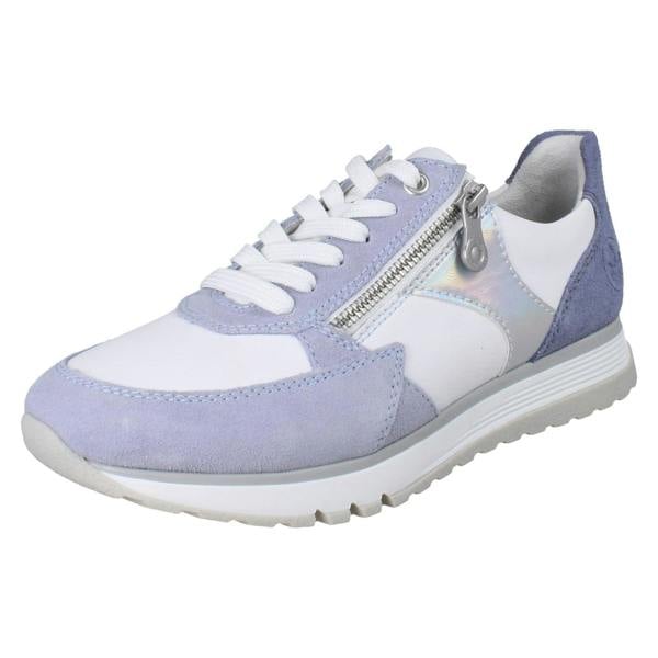 Rieker Ladies Rieker Extra Wide Casual Trainers With Side Zip 49010