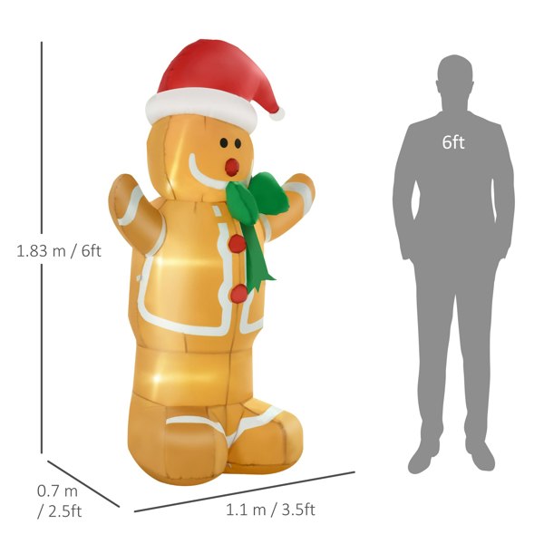 Inflatable Gingerbread Man