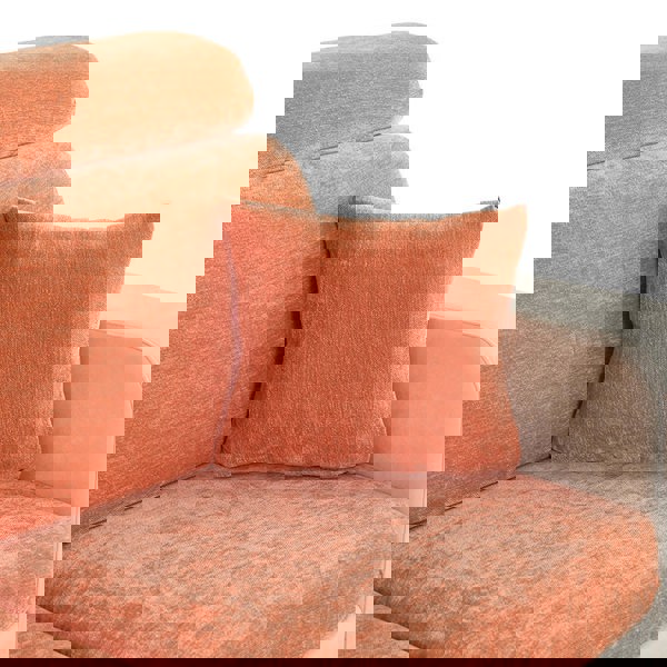 Anyhouz Anypillow Pillowcase 45X45Cm Rustic Orange Polyester Chenille Thick Stretchable Cushion For Living Room