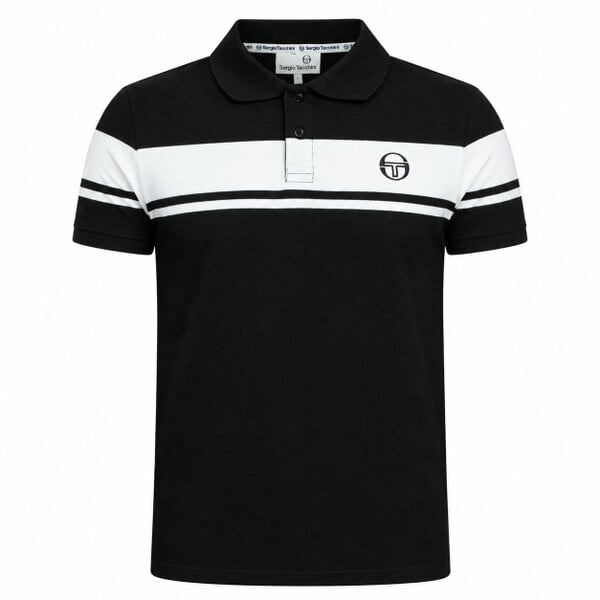 Sergio Tacchini Young Line Polo Shirt Black/White
