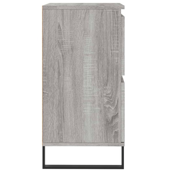Berkfield Sideboards 2 pcs Grey Sonoma Engineered Wood