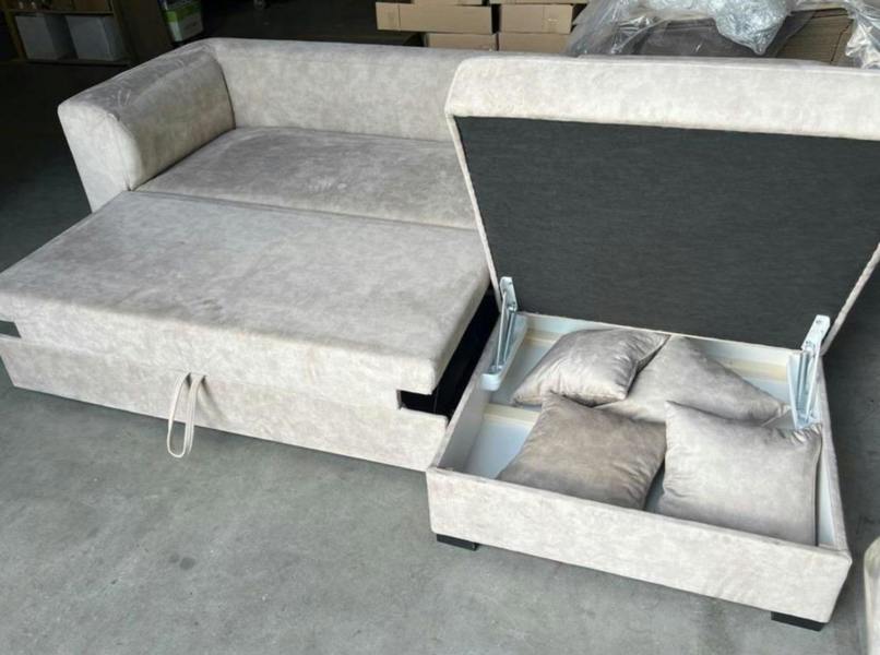 PHD Furniture TULI Storage Corner Sofa Bed – Terra 13 Velvet