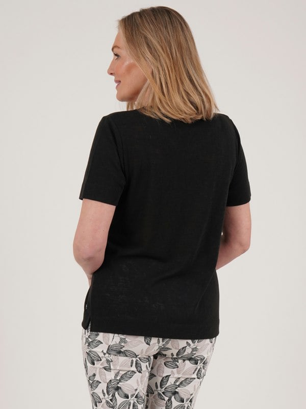 PennyPlain Loose Basic T-shirt - Black