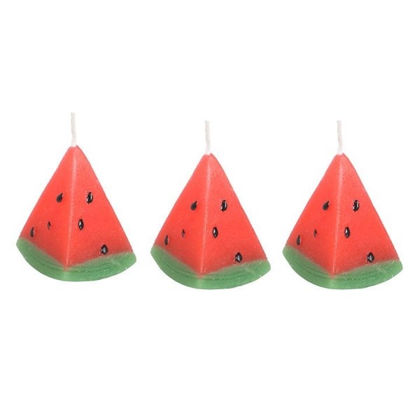 Serano Set of 3 Watermelon Shaped Candles