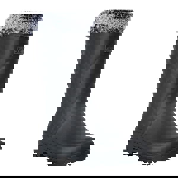 Regatta Womens/Ladies Luxley Faux Fur Lined Mid Cut Wellington Boots - Black - 