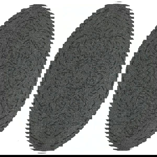 Nicoman Grey Reversible Scroll Stepping Stone Recycled Rubber