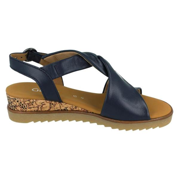 Gabor Ladies Gabor Wedge Open Toe Sandals With Buckle Fastening 62.751