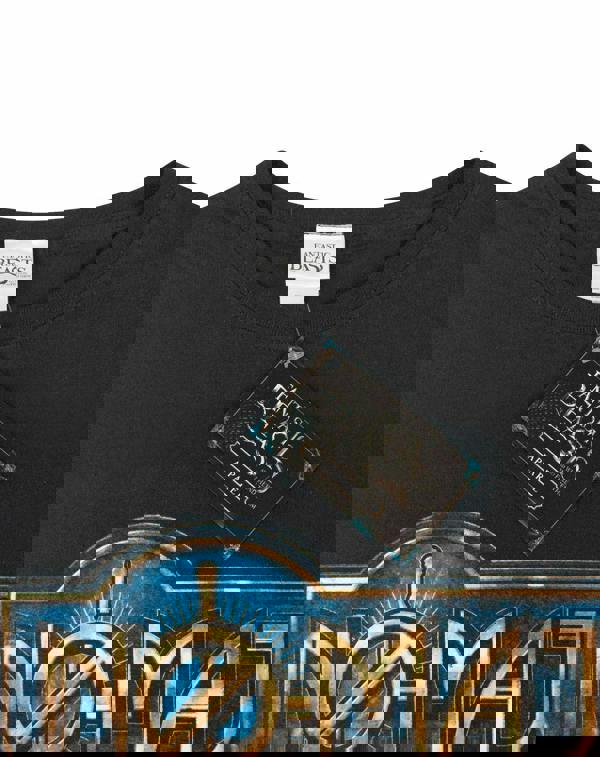 Fantastic Beasts And Where To Find Them Womens Black Nomaj Text Graphic Short Sleeved T-Shirt