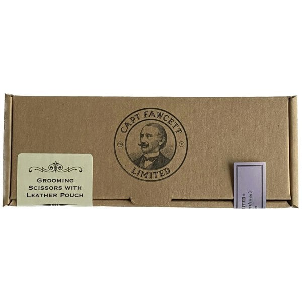 Captain Fawcett's Grooming Scissors with Leather Pouch