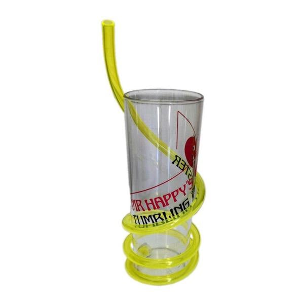 Bundled Gifts Mr Happy twisty straw tumblers