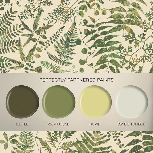 Clarissa Hulse Cloud Forest Pistachio Wallpaper