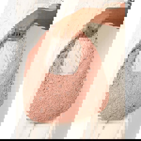 Blue Vanilla Crochet Hobo Bag