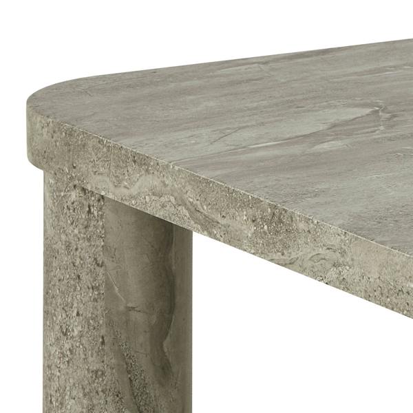 Wyld Haus Frankfurt Square Light Oak Effect Coffee Table Rounded Corners