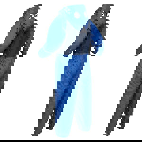 Regatta Childrens/Kids Mudplay III Hooded Rainsuit - Nautical Blue - 