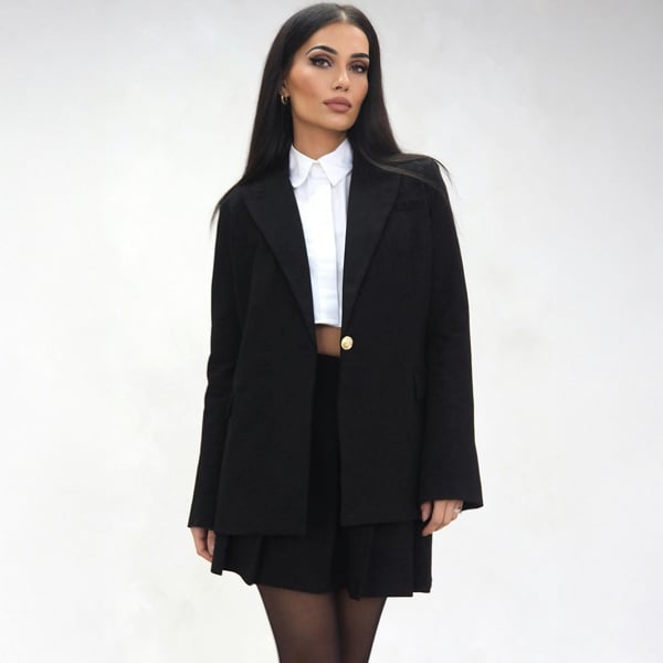 BALOU Women's Tailored Blazer - Black