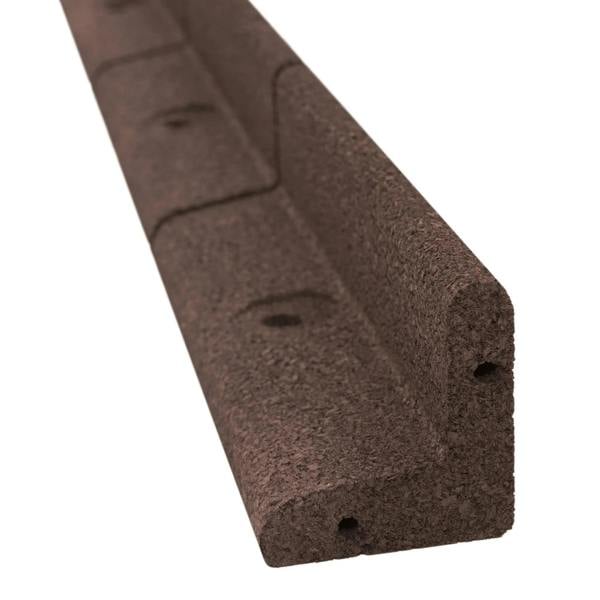 Flexible Lawn Edging 4.8m With Mallet - Brown