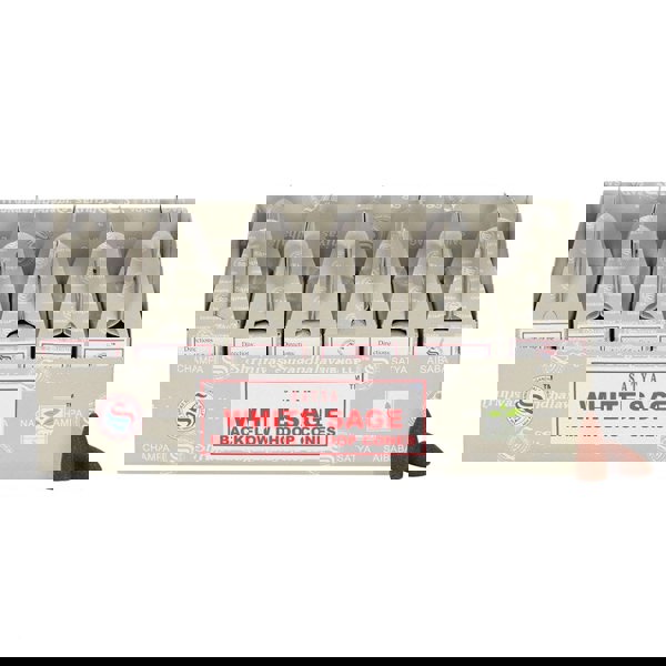 Serano Set of 6 Packets of Satya White Sage Backflow Dhoop Cones