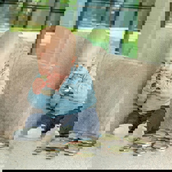 tickit Sensory Steel Silver Buttons