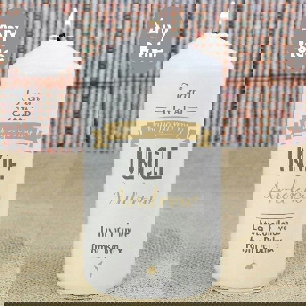 Personalised Memento Company Personalised I Am Glad... Pillar Candle