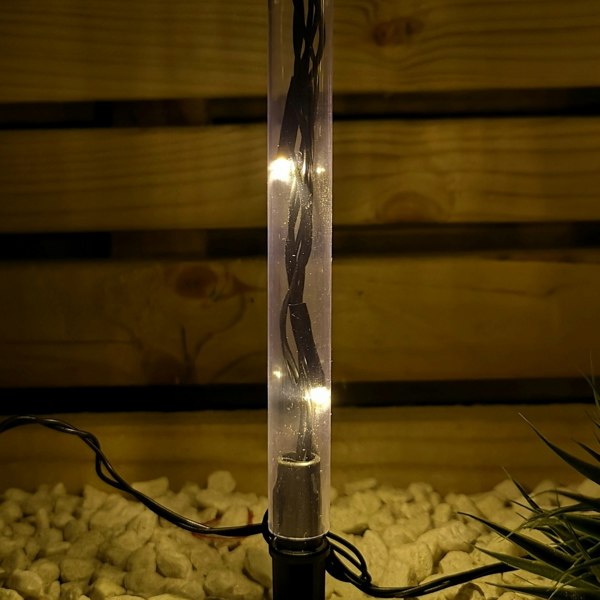 Samuel Alexander Battery Operated Set of 8 Light up Christmas Snowflake Garden Stakes with LEDs
