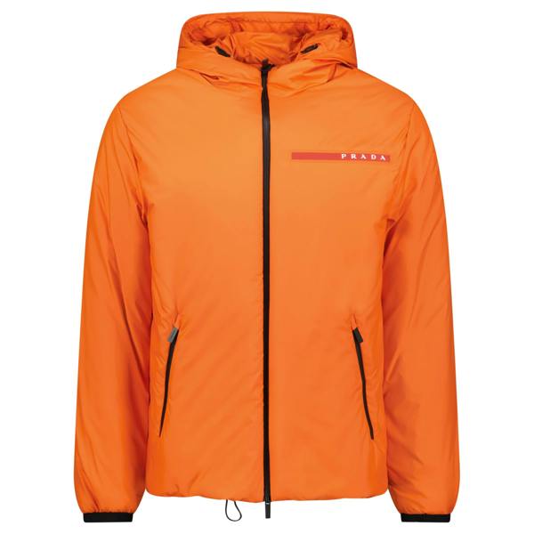 Prada Technical Nylon Padded Jacket Orange - chancefashionco
