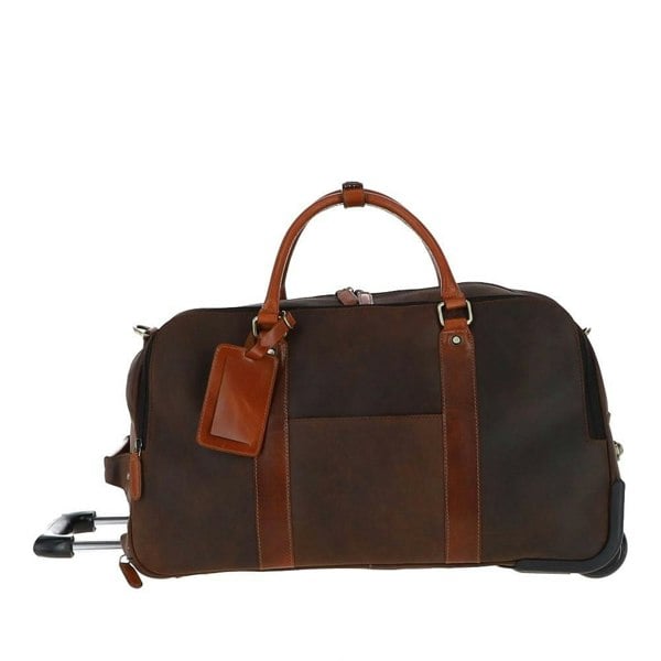 Fenland Leather Wheeled Weekend Bag: FEN 780
