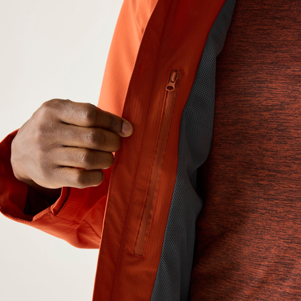 Regatta Mens Oklarna Waterproof Jacket - Brick Red