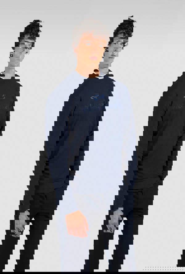 Paul & Shark X-Soft Cotton Sweatshirt with Logo Print