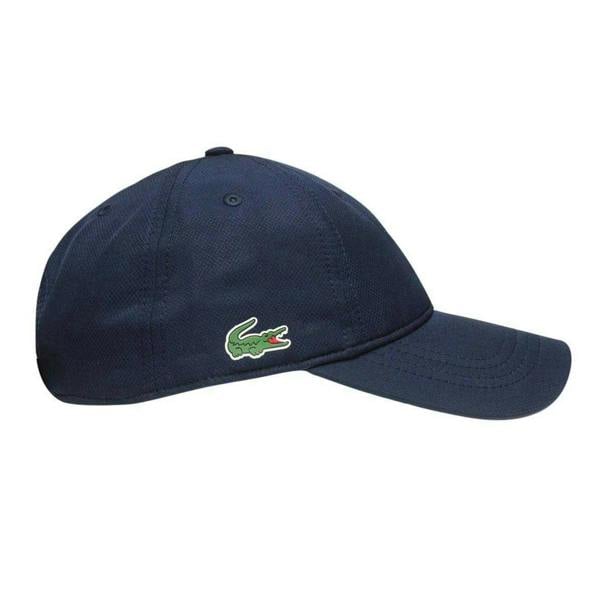 Lacoste Logo Taffeta Adjustable Baseball Cap - Navy - 