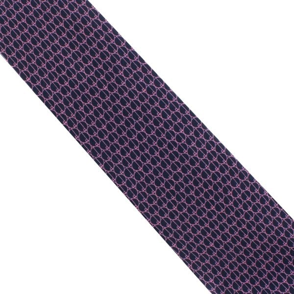 Dunhill luxurious mulberry silk tie in a repeat d logo print