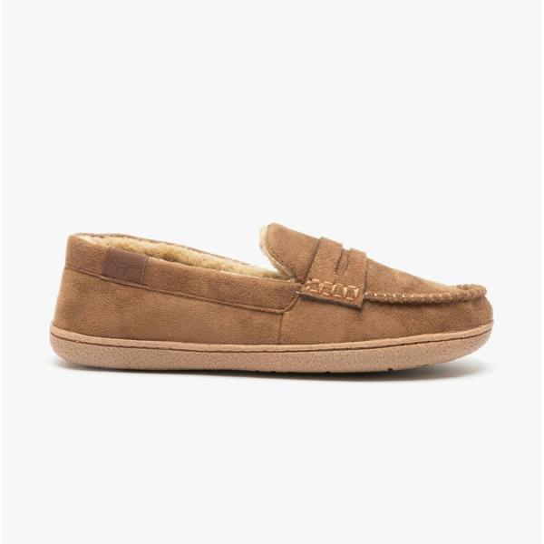 Jo & Joe NEWHAMPSHIRE Moccasin Slippers   in  Tan