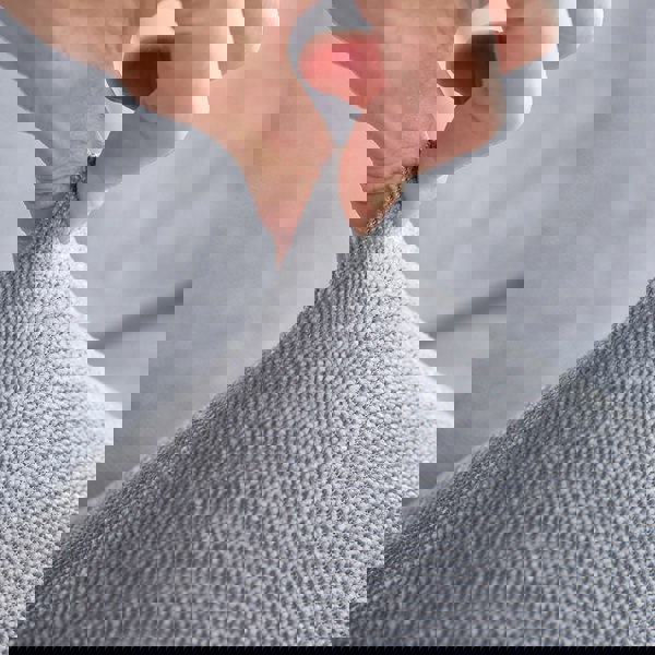 Anyhouz Anyseat Sofa Cover Dark Gray L-Shape Polyester Chenille Thick Stretchable Cushion For Living Room Plus Size Extra Large