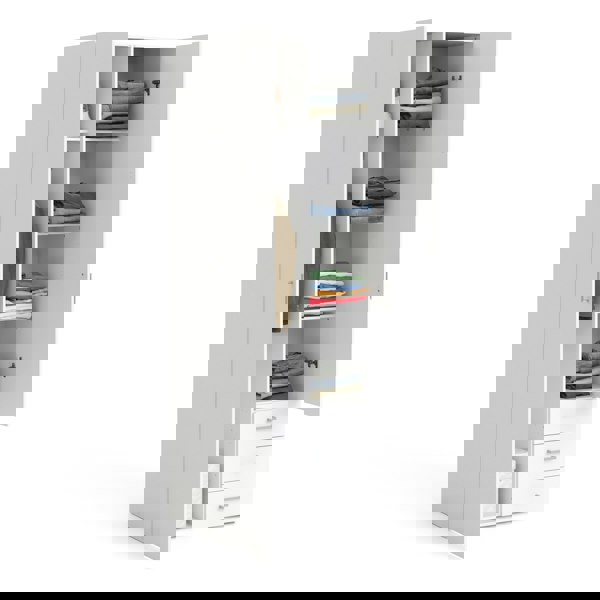 Furniture To Go Space Wardrobe - 2 Doors 3 Drawers in White 2000