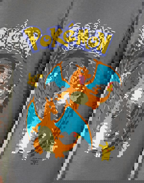 Pokemon Mens Multicoloured Pikachu & Charizard Short Sleeve Long Leg Pyjama Set