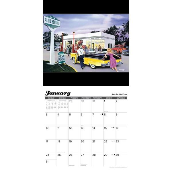 Classic Cruisin' & Chrome Calendar 2027, Wall Calendars, Month To View, Transport, Gift