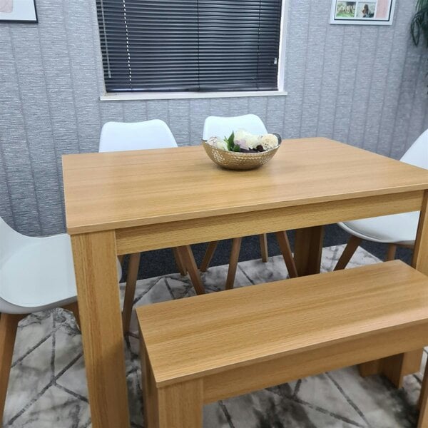 Kosy Koala Dining Table Set with 4 Chairs Dining Room and Kitchen table set of 4, and Bench