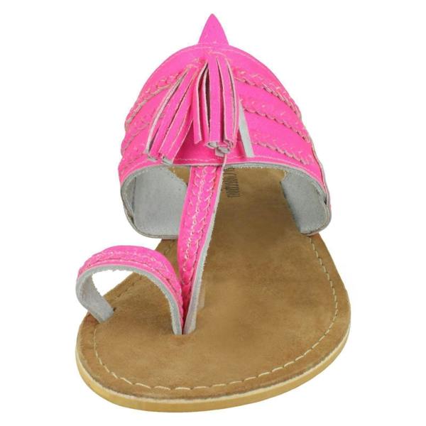 Leather Collection Ladies Leather Collection Toe Loop Sandals F00275
