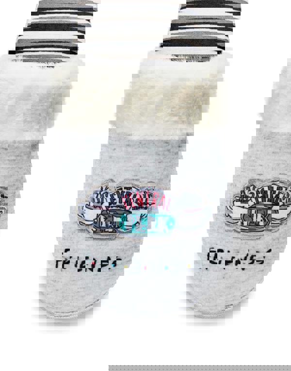 Friends Womens Grey Central Perk Mule Slippers