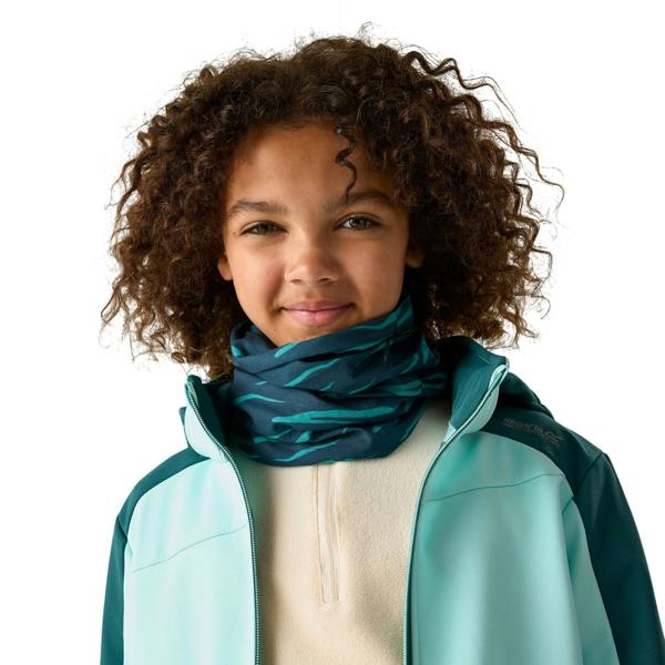 Regatta Childrens/Kids Multitube II Zebra Print Snood - Mediterranea - 