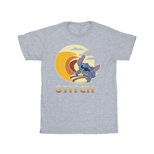 Disney Boys Lilo & Stitch Summer Waves T-Shirt - Sports Grey