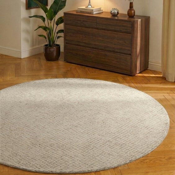 Hanse Home Eloise Woollen Cream Grey Rug